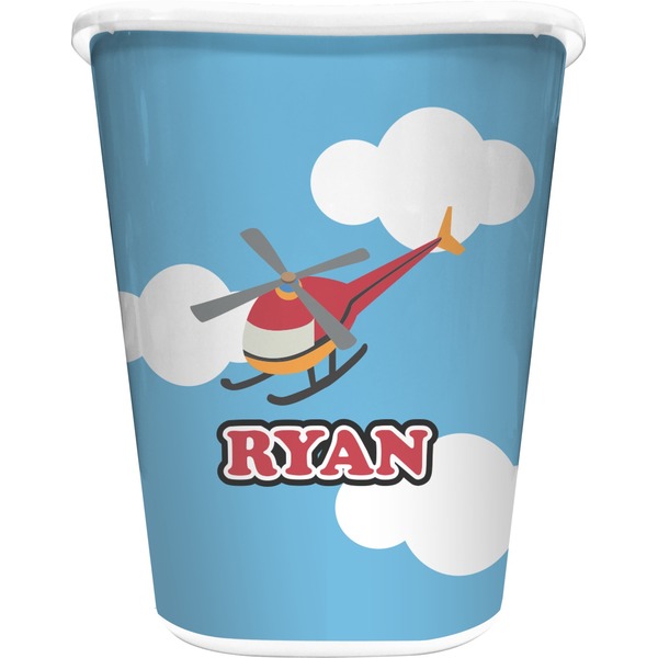 Custom Helicopter Waste Basket (Personalized)