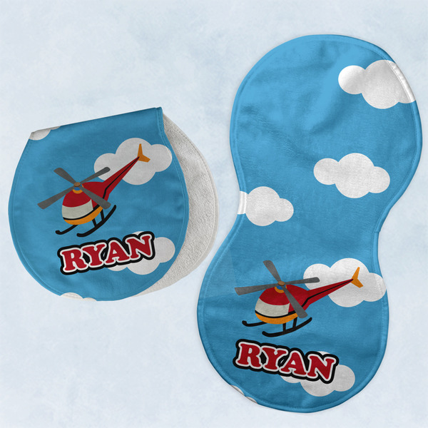 Helicopter Two Peanut Shaped Burps - Open and Folded