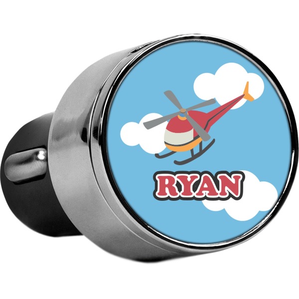 Custom Helicopter USB Car Charger (Personalized)