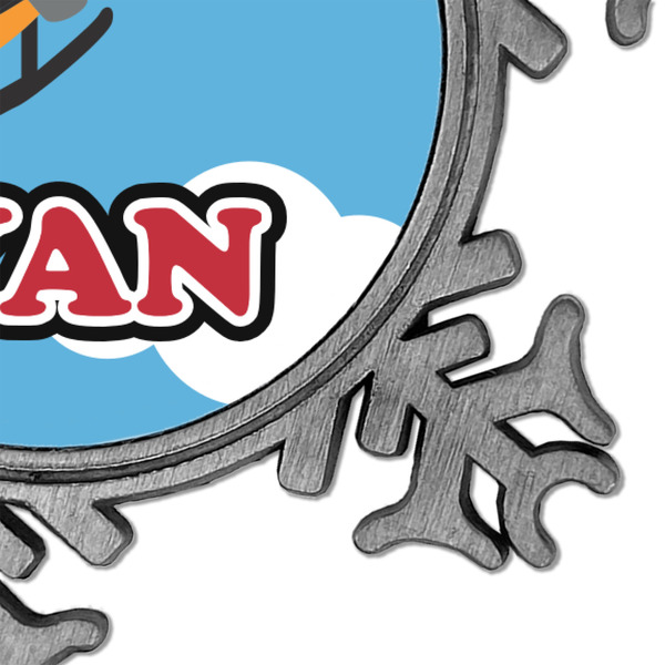 Helicopter Vintage Snowflake - Detail