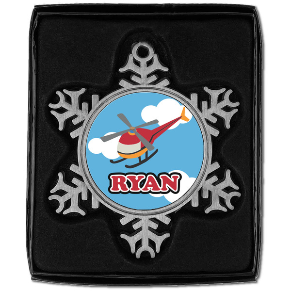 Helicopter Vintage Snowflake - In box