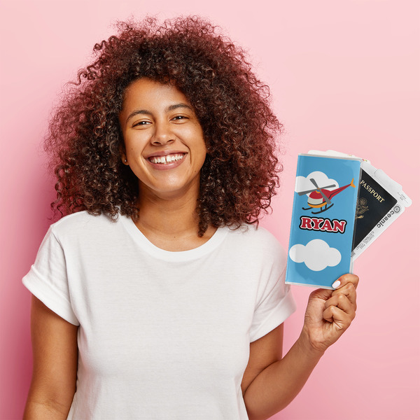 Helicopter Vinyl Document Holder - LIFESTYLE