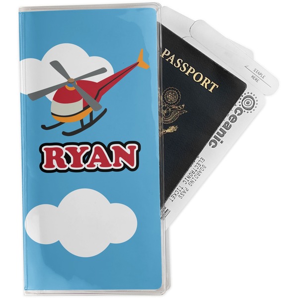 Custom Helicopter Travel Document Holder
