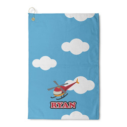 Helicopter Waffle Weave Golf Towel (Personalized)