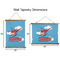 Helicopter Wall Hanging Tapestries - Parent/Sizing
