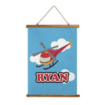 Helicopter Wall Hanging Tapestry - Tall (Personalized)