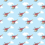 Helicopter Wallpaper & Surface Covering (Water Activated 24"x 24" Sample)