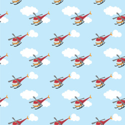 Helicopter Wallpaper & Surface Covering (Peel & Stick 24"x 24" Sample)