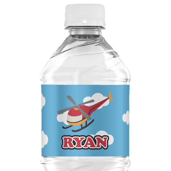 Custom Helicopter Water Bottle Labels - Custom Sized (Personalized)