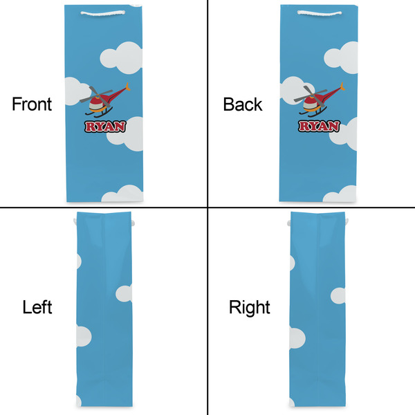 Helicopter Wine Gift Bag - Gloss - Approval