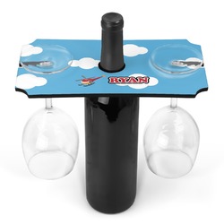 Helicopter Wine Bottle & Glass Holder (Personalized)