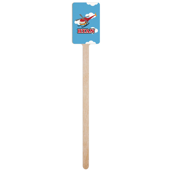 Helicopter Wooden 6.25" Stir Stick - Rectangular - Single Stick