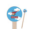 Helicopter Wooden 6" Food Pick - Round - Closeup