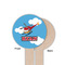 Helicopter Wooden 6" Food Pick - Round - Single Sided - Front & Back