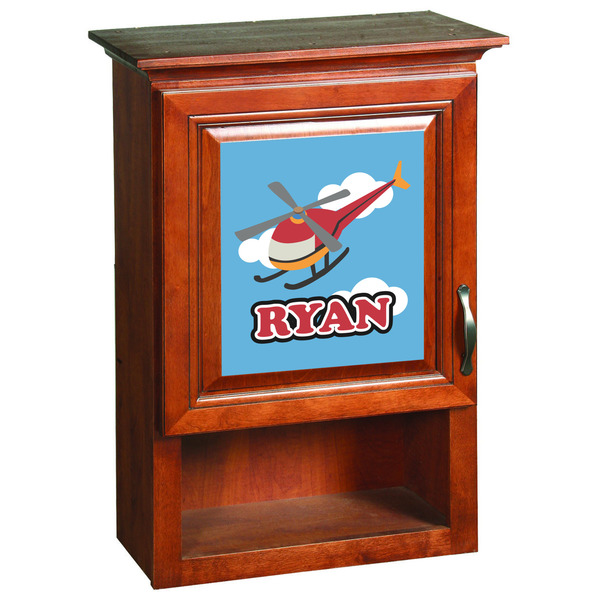 Helicopter Wooden Cabinet Decal (Medium)