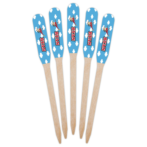 Helicopter Wooden Food Pick - Paddle - Fan View