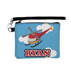 Helicopter Wristlet ID Case w/ Name or Text