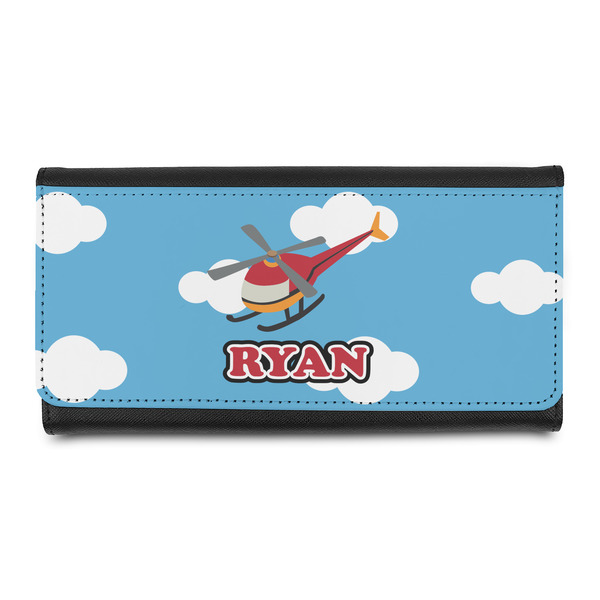 Custom Helicopter Leatherette Ladies Wallet (Personalized)