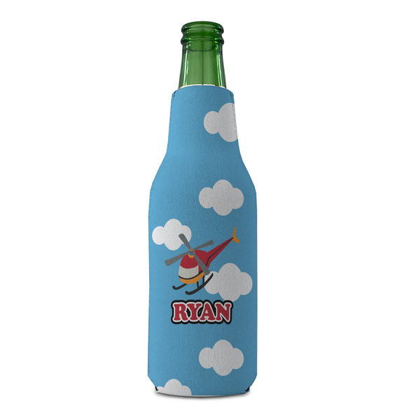 Helicopter Zipper Bottle Cooler - FRONT (bottle)