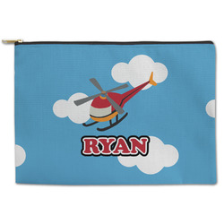 Helicopter Zipper Pouch - Large - 12.5"x8.5" (Personalized)