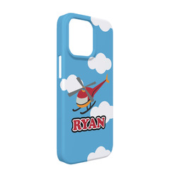 Helicopter iPhone Case - Plastic - iPhone 13 (Personalized)