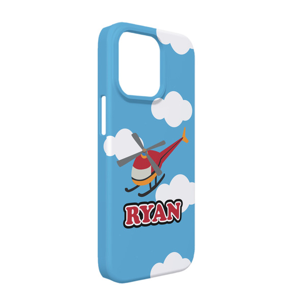 Custom Helicopter iPhone Case - Plastic - iPhone 13 (Personalized)