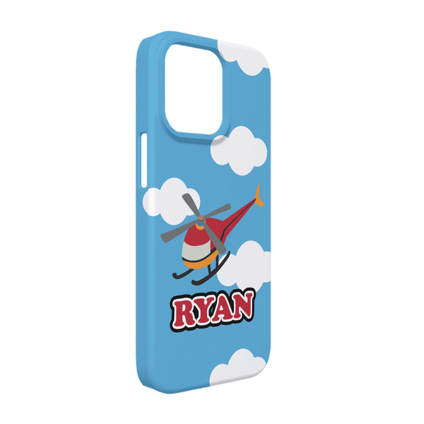 Custom Helicopter iPhone Case - Plastic - iPhone 13 Pro (Personalized)