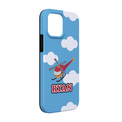 Helicopter iPhone Case - Rubber Lined - iPhone 13 Pro (Personalized)