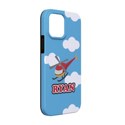 Helicopter iPhone Case - Rubber Lined - iPhone 13 (Personalized)