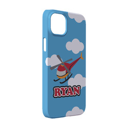 Helicopter iPhone Case - Plastic - iPhone 14 (Personalized)