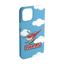 Helicopter iPhone Case - Plastic - iPhone 15 (Personalized)