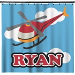 Helicopter Shower Curtain (Personalized)