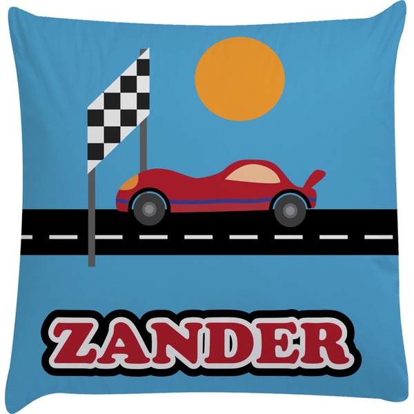 Custom Race Car Decorative Pillow Case (Personalized)
