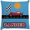 Race Car Decorative Pillow Case (Personalized)