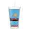 Race Car Double Wall Tumbler with Straw (Personalized)