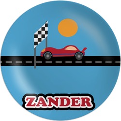 Race Car Melamine Plate (Personalized)