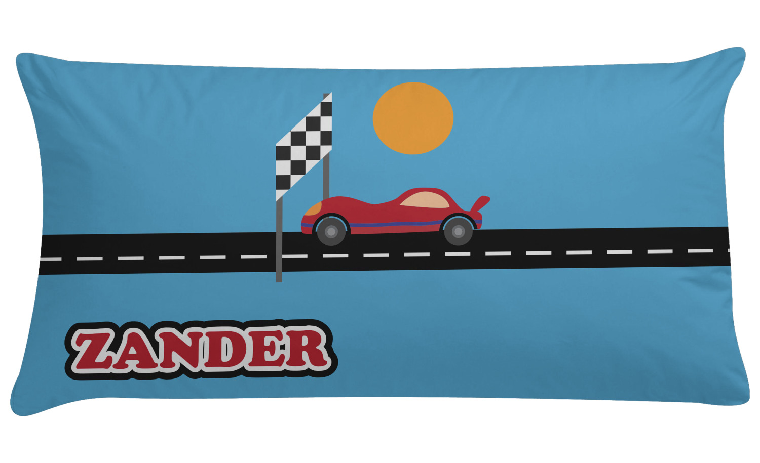 Race Car Pillow Case (Personalized) YouCustomizeIt