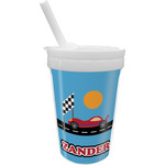 Race Car Sippy Cup with Straw (Personalized)
