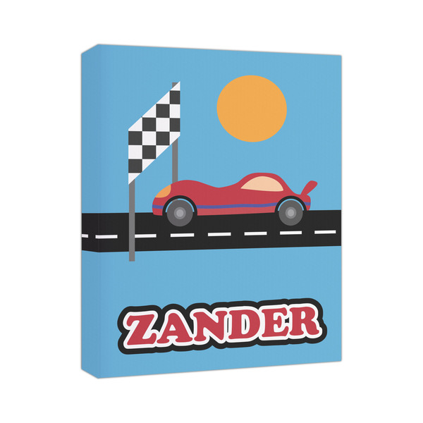 Custom Race Car Canvas Print (Personalized)