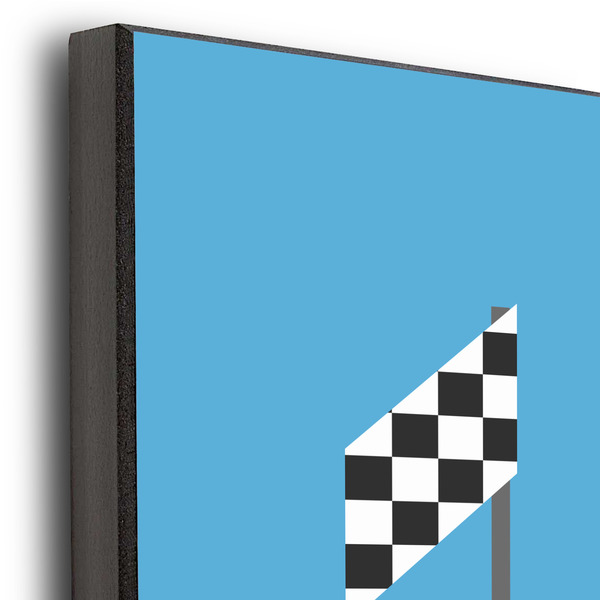 Race Car 11x14 Wood Print - Closeup