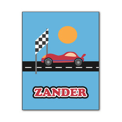 Race Car Wood Print - 11x14 (Personalized)