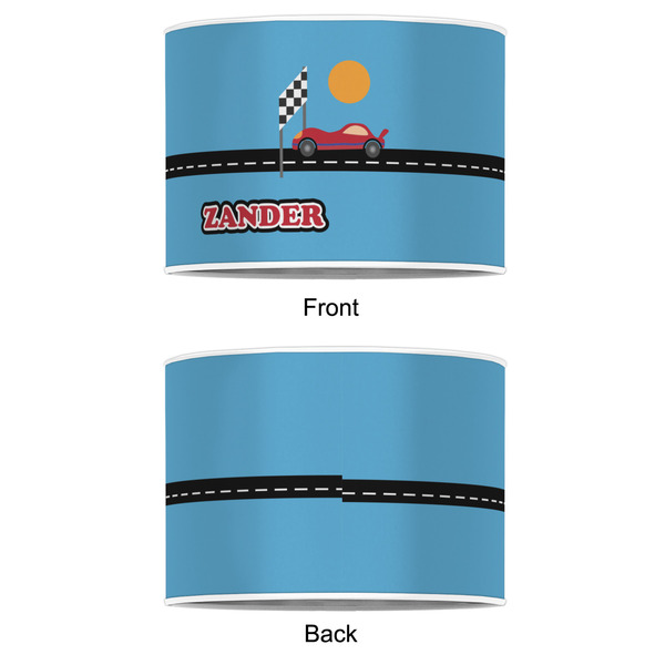 Race Car 12" Drum Lampshade - APPROVAL (Poly Film)