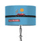 Race Car 12" Drum Lampshade - ON STAND (Fabric)