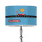 Race Car 12" Drum Lampshade - ON STAND (Poly Film)