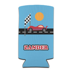 Race Car Can Cooler (tall 12 oz) (Personalized)