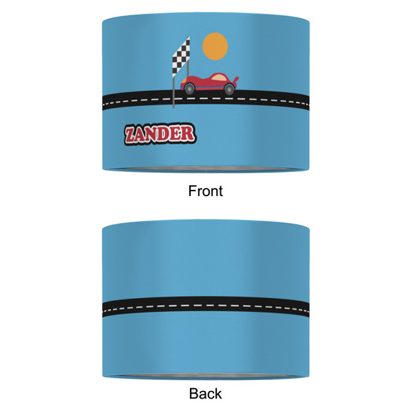Race Car 16" Drum Lampshade - APPROVAL (Fabric)