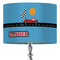 Race Car 16" Drum Lampshade - ON STAND (Fabric)
