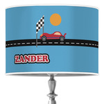 Race Car 16" Drum Lamp Shade - Poly-film (Personalized)
