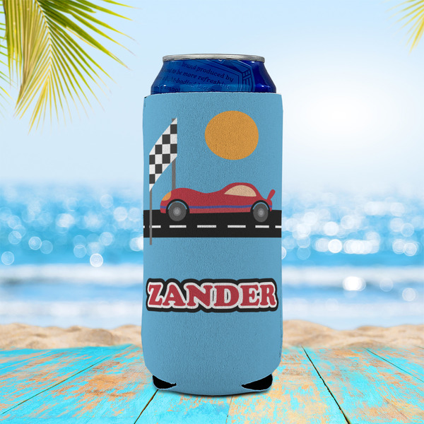 Race Car 16oz Can Sleeve - LIFESTYLE
