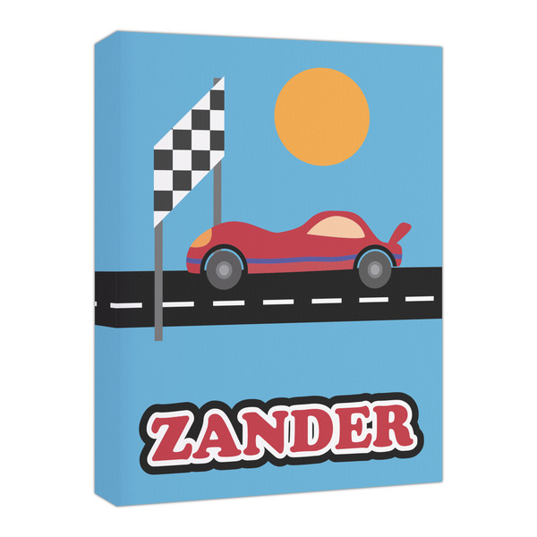 Custom Race Car Canvas Print - 16x20 (Personalized)